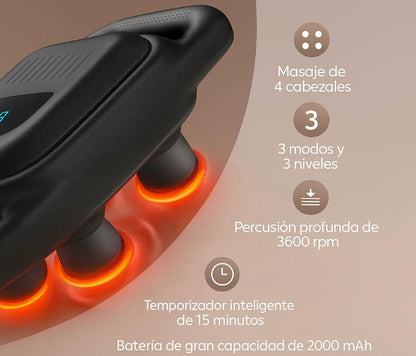 Masajeador de 4 Cabezales